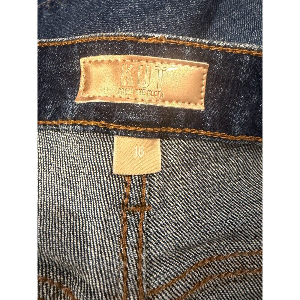 NWT KUT from the Kloth Sienna High Rise Straight Jean with Cuffed Bottom - Picture 7 of 7